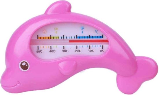 Baby Bad Thermometer - Badthermometer - Water Temperatuur Meter - Thermometer Voor In Bad Dolfijn – Roze