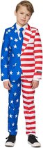 Suitmeister USA Flag - Jongens Kostuum - Amerika - Gekleurd - Maat S