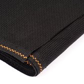 Tissu à broder Aida 14 fils noir - coupon de 30 x 30 cm