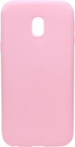 ADEL Siliconen Back Cover Softcase Hoesje Geschikt voor Samsung Galaxy J7 (2017) - Roze