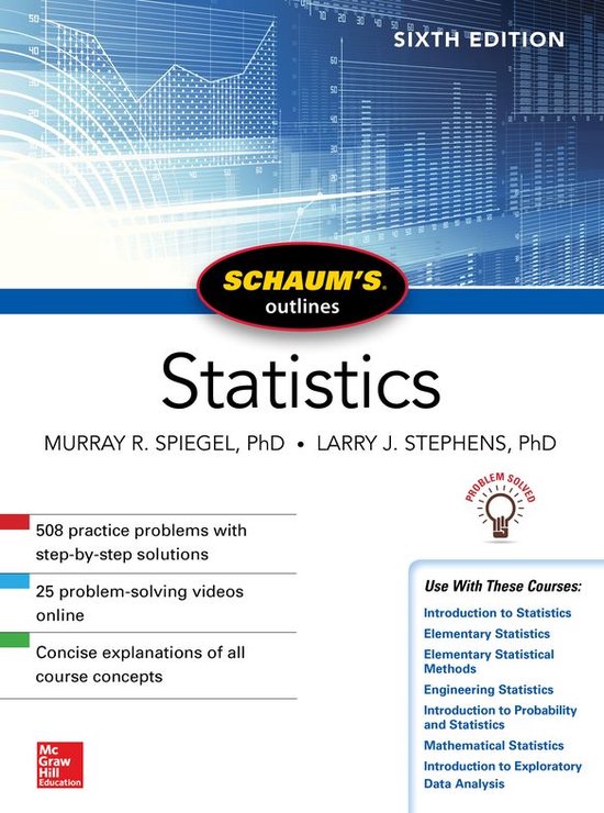 Schaum's Outline of Statistics, Sixth Edition - cover
