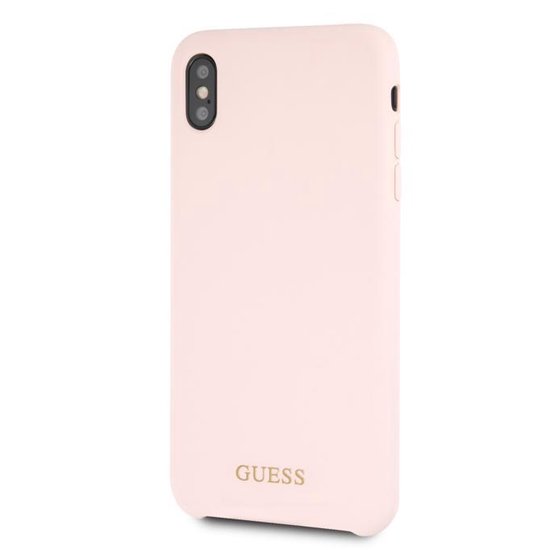 gordijn Ambient rooster Guess backcover hoesje Silicone Apple iPhone X / Xs - Roze | bol.com