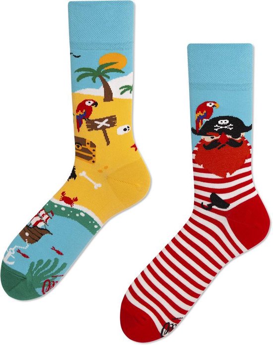 Toffe Sokken Gekke Sokken Leuke Sokken Pirate Island Maat 43 t/m 46