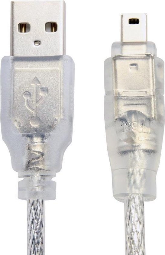 USB 2.0 Male naar Firewire iEEE 1394 4-pins mannelijke iLink-kabel, lengte:  1,2 meter | bol.com