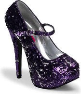 EU 36 = US 6 | TEEZE-07SQ | *5 3/4 Sequins Maryjane W/Concealed Platform