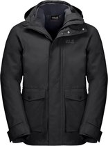 Jack Wolfskin Falster Bay Heren Outdoor Jas - Black - Maat XL