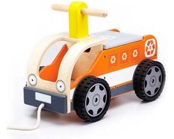 Wonder-World Recycling Truck - Stoere loopauto met opbergruimte - 47 CM
