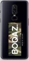 BOQAZ. OnePlus 6 hoesje - Labelized Collection - Camouflage print BOQAZ