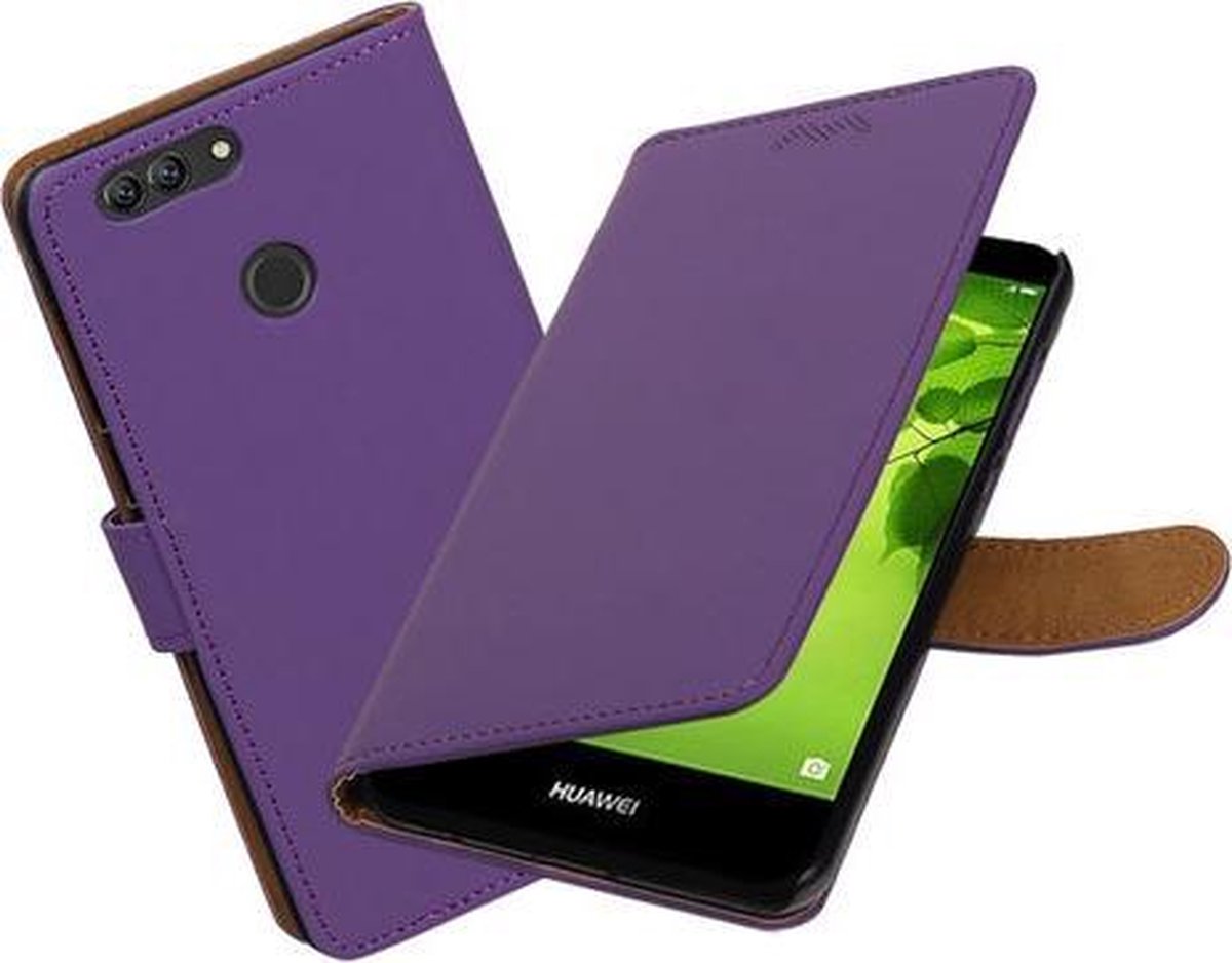 BestCases.nl Huawei nova 2 Effen booktype hoesje Paars
