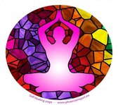 Raamsticker Self Healing Yoga (3 stuks)