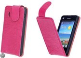 BestCases Pink Kreukelleer Flipcase Huawei Ascend Y300