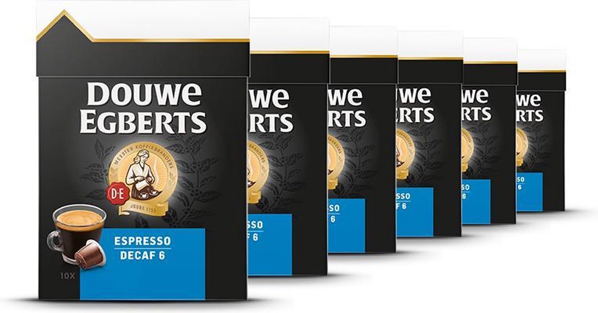 Douwe Egberts Lungo Decaf capsules 6 x 10 stuks