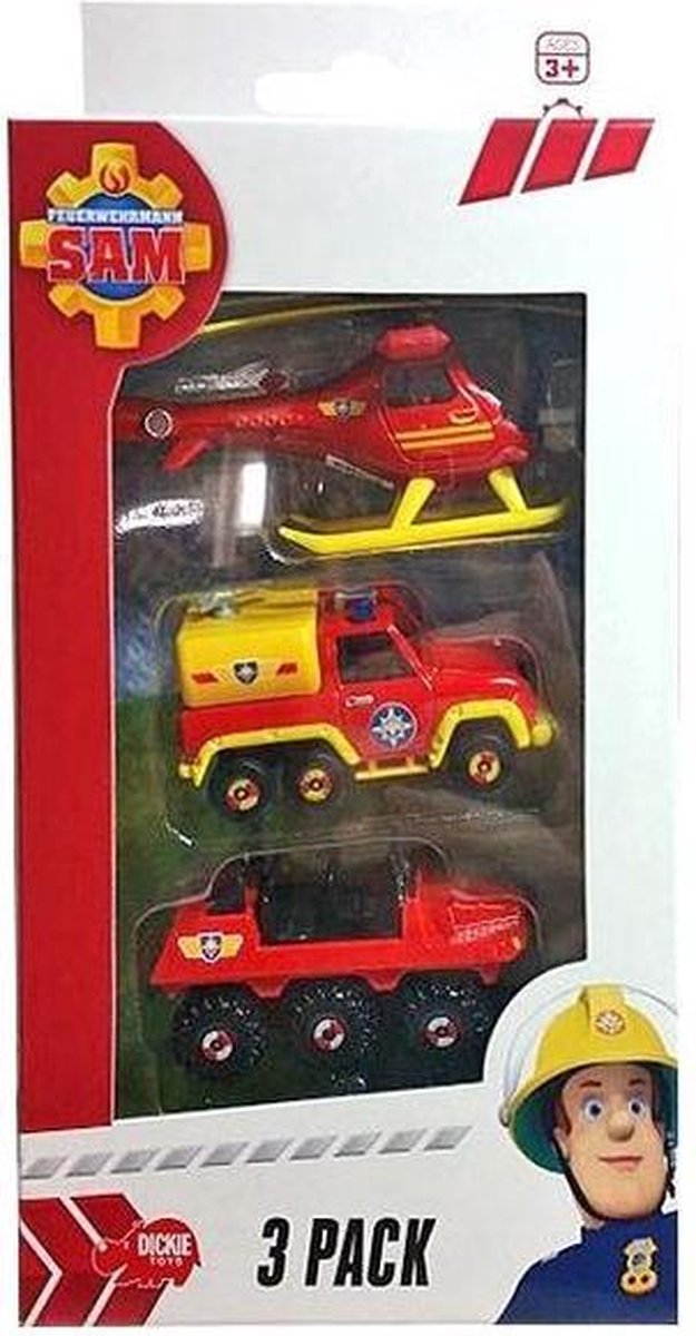 Sam Le Pompier - Pack 3 véhicules
