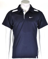 Nike - Club Short Sleeve Polo - Poloshirts - 128 - 140 - Navy/Wit