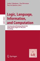 Lecture Notes in Computer Science 9803 - Logic, Language, Information, and Computation