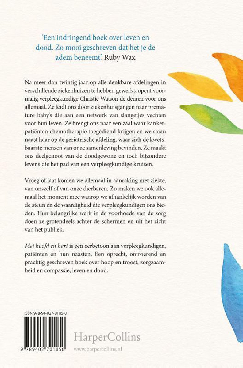 Met hoofd en hart - back cover