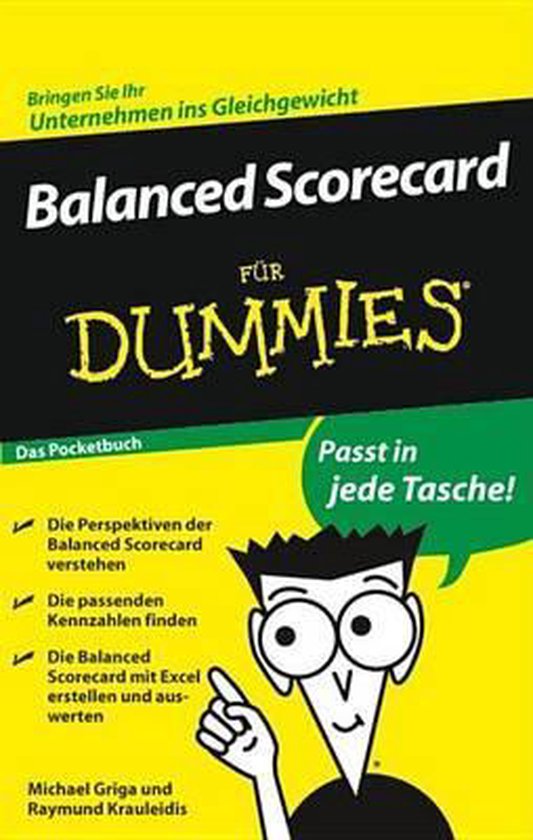 Boek: Balanced Scorecard voor Dummies. Pocketboek. Breng uw bedrijf in balans. Past in elke tas! Met grafische figuur.