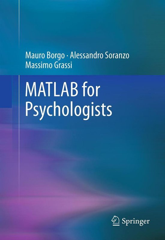 Behavioral Science and Psychology (R0) - MATLAB for Psycholo ... - cover
