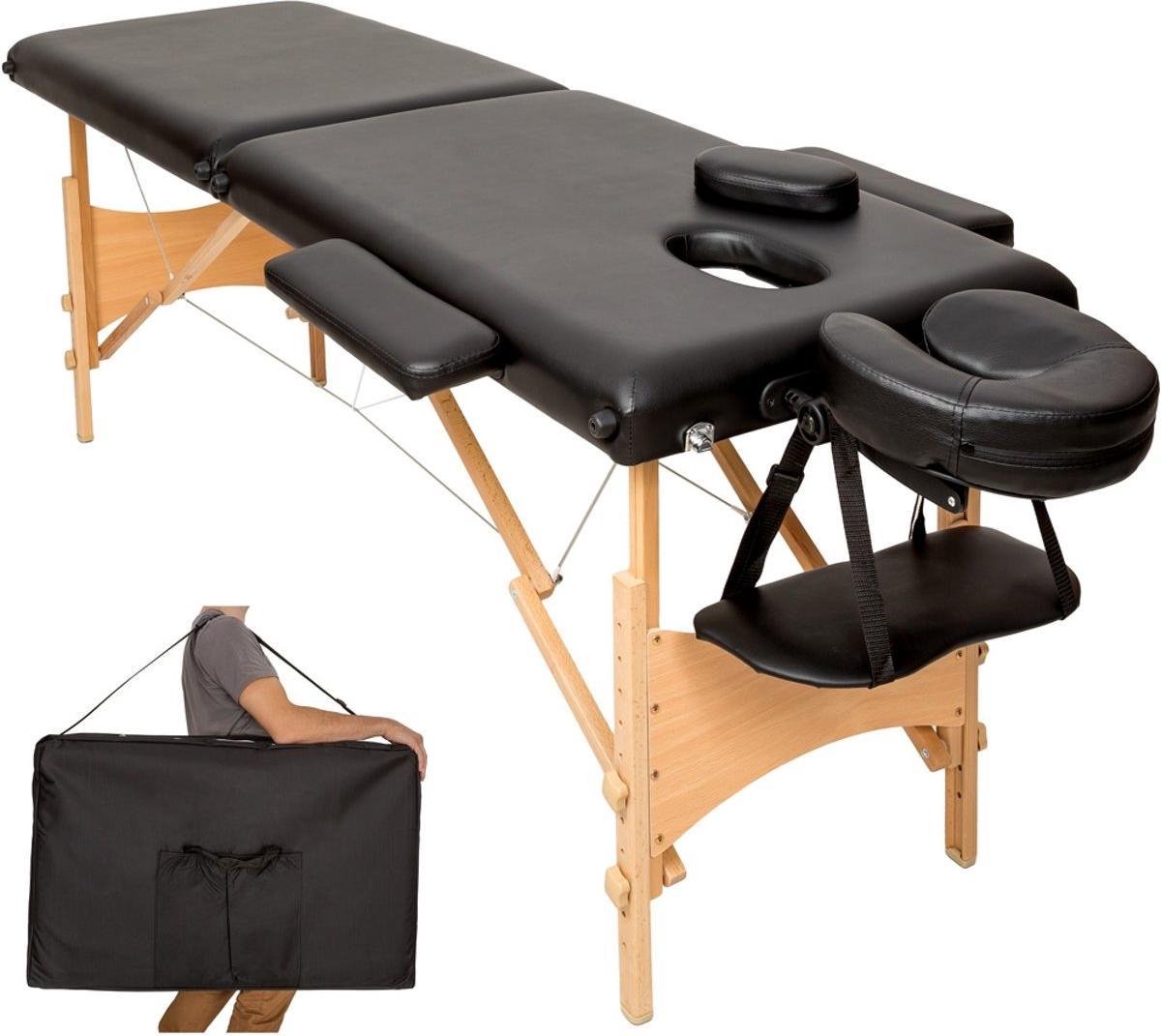 Goedkoopste Dreamble - Mobiele Massagetafel - 2 zones - 5cm - Zwart Draagtas