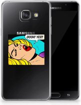 Geschikt voor Samsung Galaxy A3 2016 Uniek TPU Hoesje Popart Oh Yes