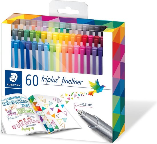 triplus fineliner - caisse 60 pièces (45 + 15 gratuits) | bol.com