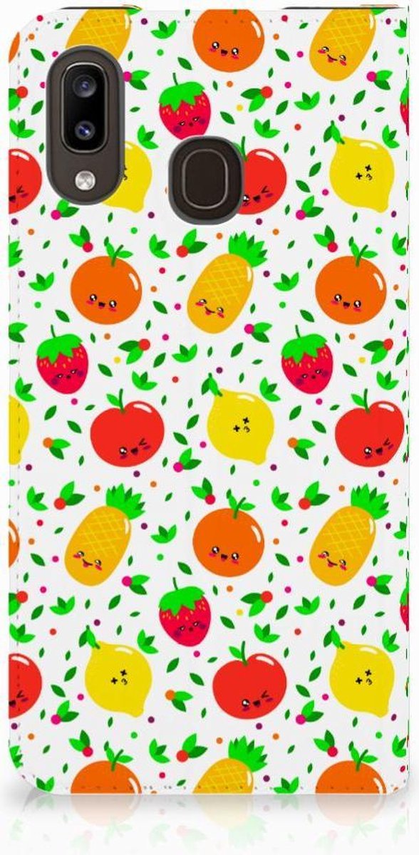 Samsung Galaxy A30 Flip Style Cover Fruits