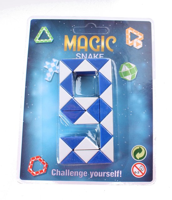 Afbeelding van het spel Johntoy Puzzel Magische Slang Op Kaart Blauw