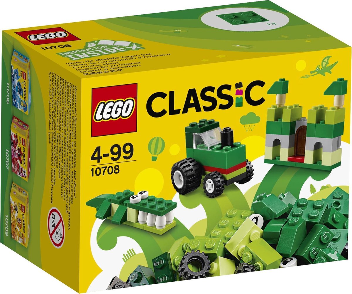 Standaard component syndroom LEGO Classic Groene Creatieve Doos - 10708 | bol.com