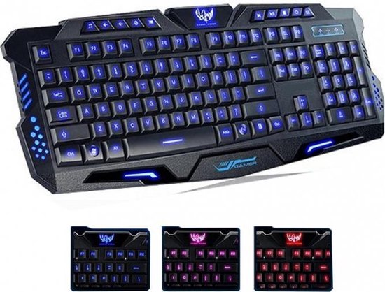 Beweren middernacht voor eeuwig Mechanisch LED Gaming Keyboard - QWERTY Met RGB Verlichting - Verlicht  Mechanical USB... | bol.com