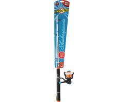 Shakespeare Cosmic Spincombo - Spinhengel met molen voor de jeugdige visser - 1,37m - 1 kogellager - inclusief 6lb vislijn - Oranje Wit
