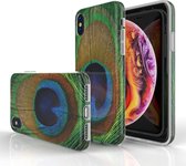 Xssive TPU Back Cover Hoesje voor Apple iPhone X / iPhone XS - Pauwenveer