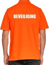 Beveiliging poloshirt oranje voor heren L