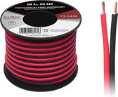 Luidsprekerkabel 2 x 1.00 mm zwart/rood op rol 25 meter