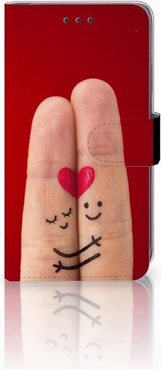 Apple iPhone Xr Wallet Case met Pasjes Liefde - Origineel Romantisch Cadeau