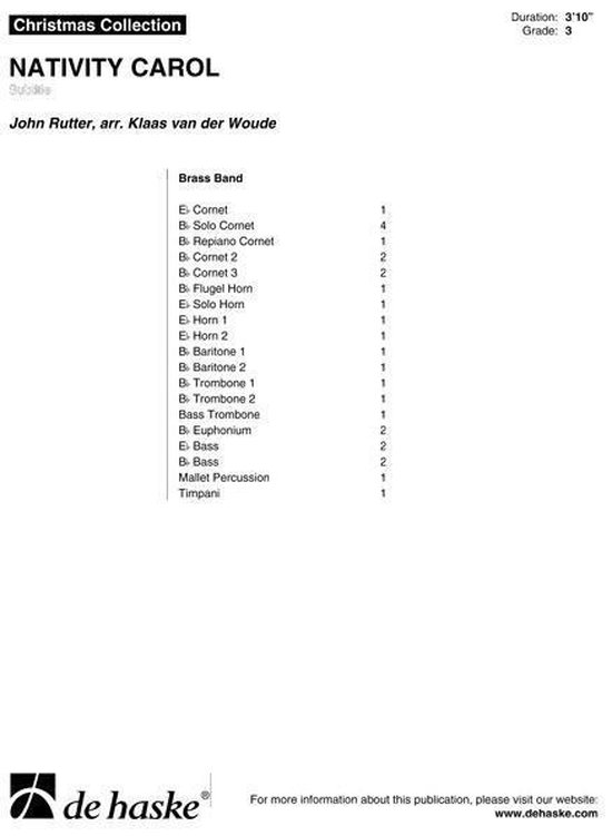 Nativity Carol, John M. Rutter 9790035011850 Boeken