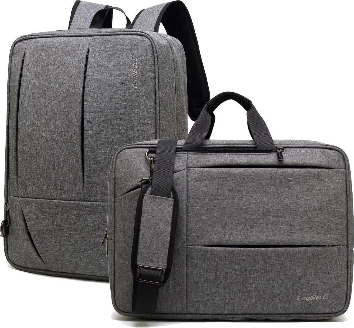 Coolbell Laptoptas 2-in-1 voor 17.3 inch laptop - laptop rugtas / laptop  schoudertas –... | bol