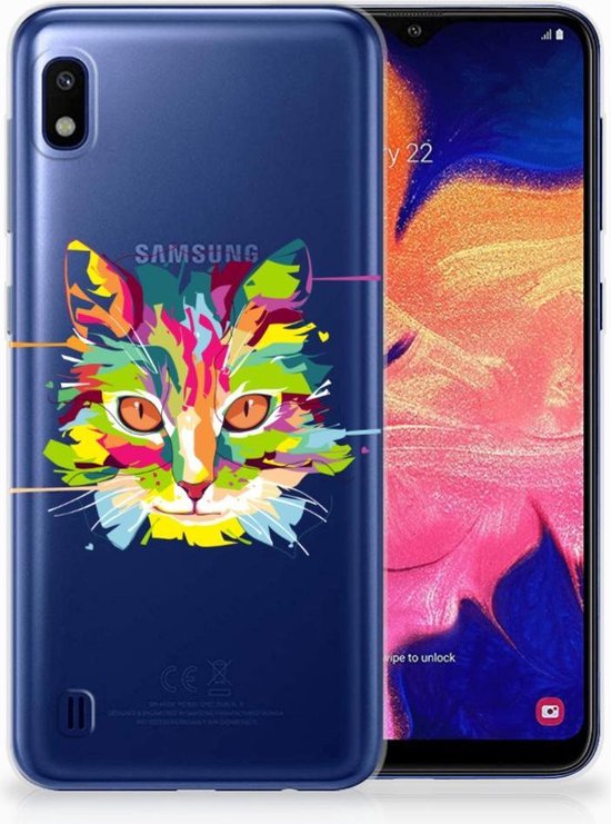 bol.com | Samsung Galaxy A10 TPU Siliconen Hoesje Cat Color