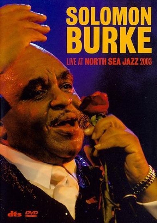 Solomon Burke live bij North Sea Jazz 2003 DVD hoes, zingt met rode roos
