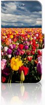 Book Case Geschikt voor Samsung Galaxy A40 Hoesje Tulpen