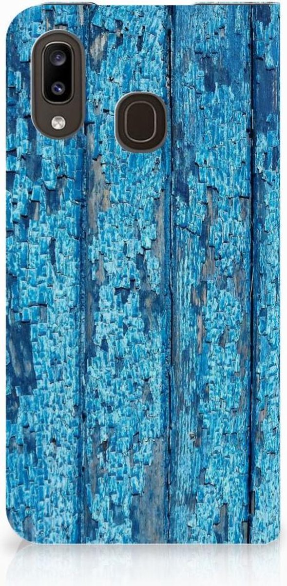 Samsung Galaxy A30 Book Wallet Case Wood Blue