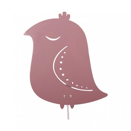 Roommate Wandlamp Bird Junior 25 X 23 Cm E14 Staal 7w Paars van Roommate — afbeelding 3