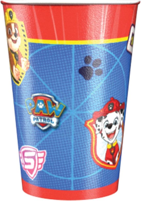 Amscan - PAW Patrol Bekers Karton 250 ml - 8 stuks | bol.com