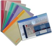 9x Tarifold documentenmap Collection Color voor A6 (165x109mm), pak a 6 stuks
