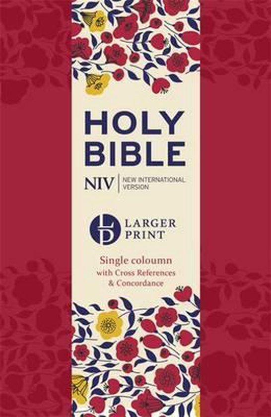 NIV Larger Print Compact Single Column Reference Bible 9781473603417 