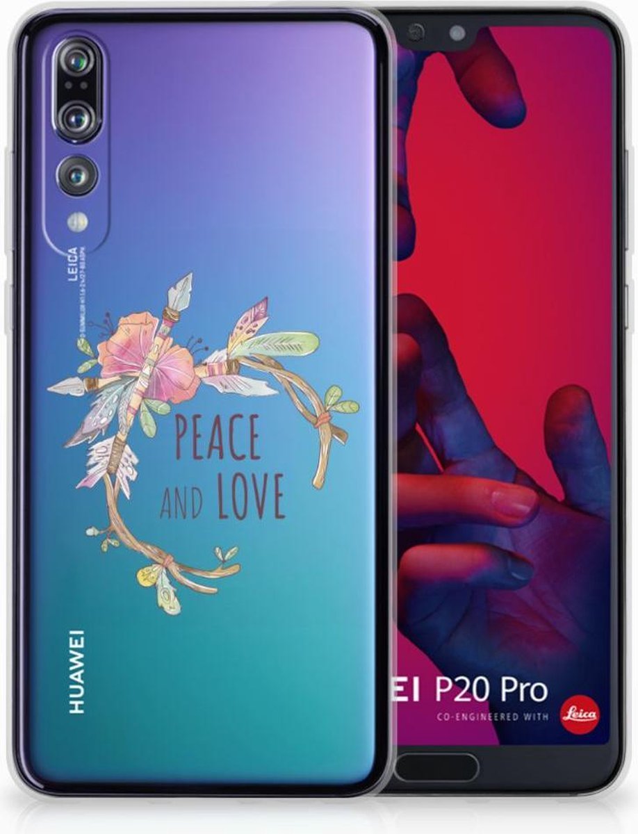 Huawei P20 Pro Telefoonhoesje met Naam Boho Text