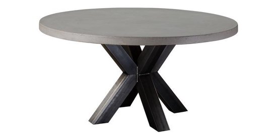 Table du Sud - Beton ronde tafel - XX metaal - 130 cm | bol.com