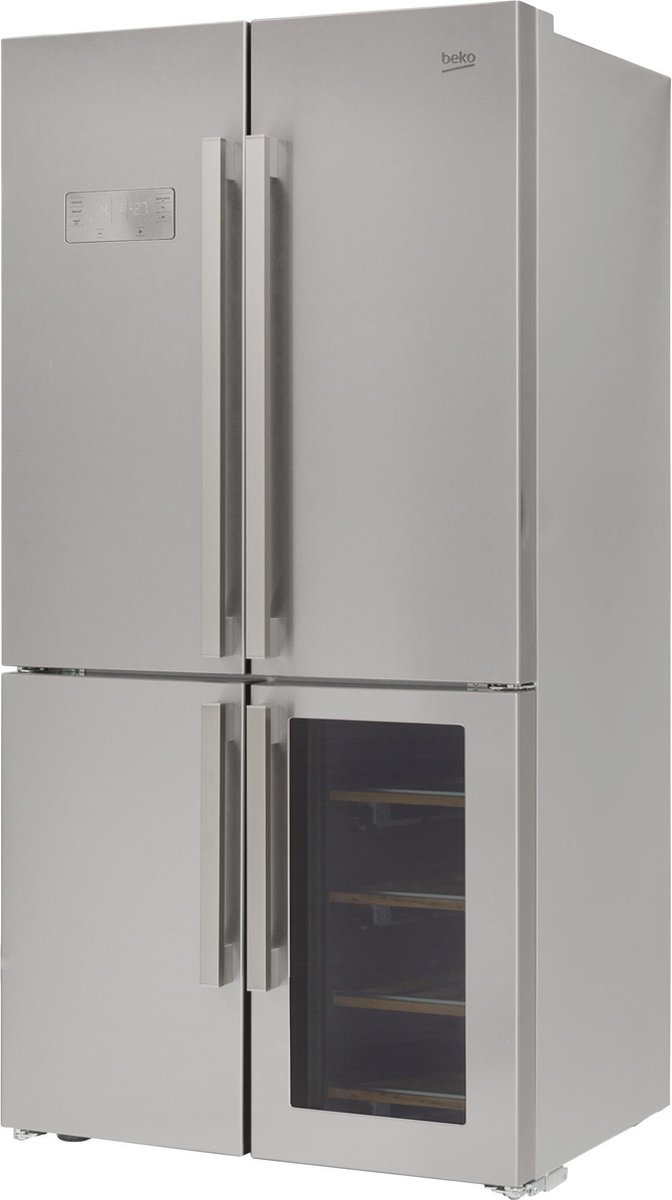 Beko GN1416220CX - Amerikaanse koelkast - met wijnkast | bol.com