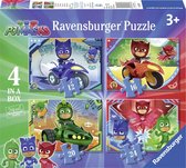 Ravensburger PJ mask 4in1box puzzel - 12+16+20+24 stukjes - kinderpuzzel