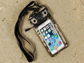 Waterdichte telefoonhoes voor Wiko Selfy 4g met audio / koptelefoon doorgang, zwart , merk i12Cover