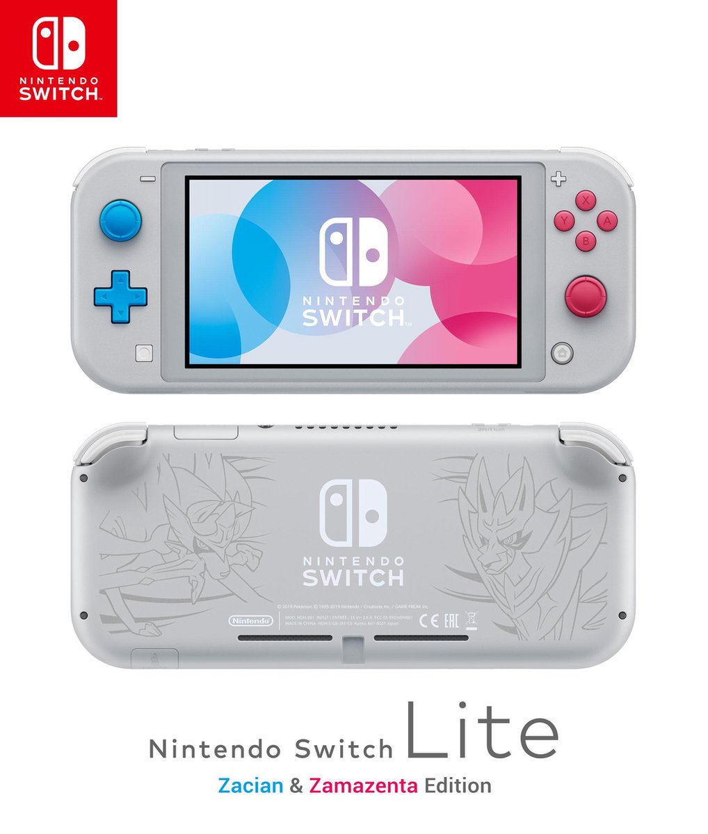 Nintendo Switch Lite Console - Zacian & Zamazenta - Limited 
